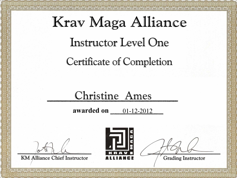  - Christine__Ames_certificate_level_1_20121201