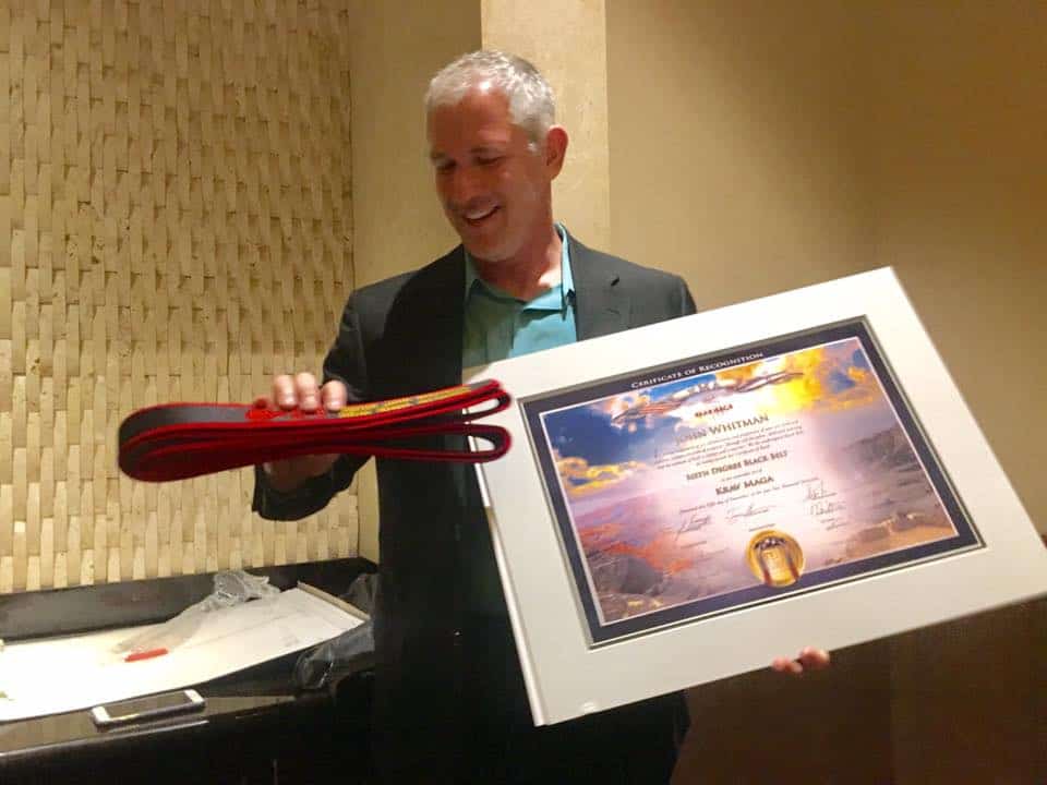 John Whitman Awarded Krav Maga 6th Degree Black Belt